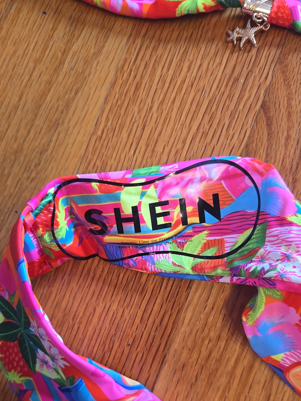 SHEIN Multicolor Tropical Floral String Bikini - Picture 3 of 6